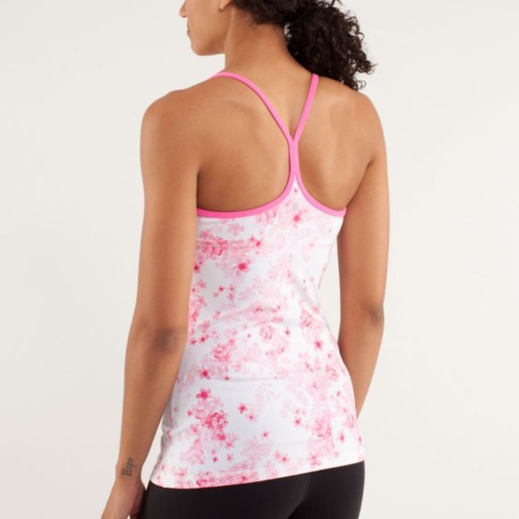 lululemon athletica Tops - Lululemon Power Y Tank Luon Light Parfait Pink 4